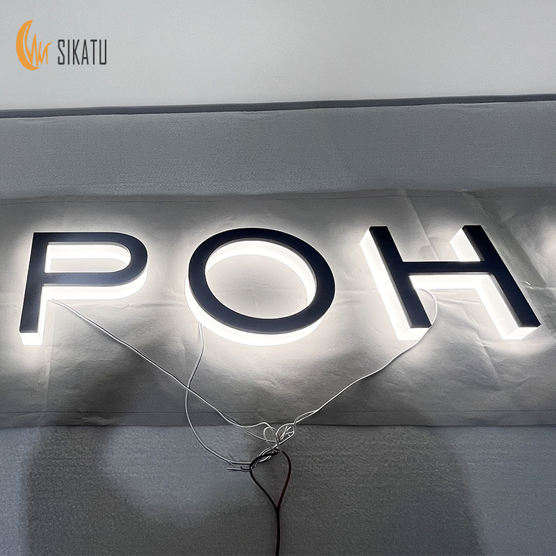 Custom Size PVC Acrylic 3D Channel Letter Signs Welcome Backlit Outdoor Advertising Letters for Hospitals & Stores
