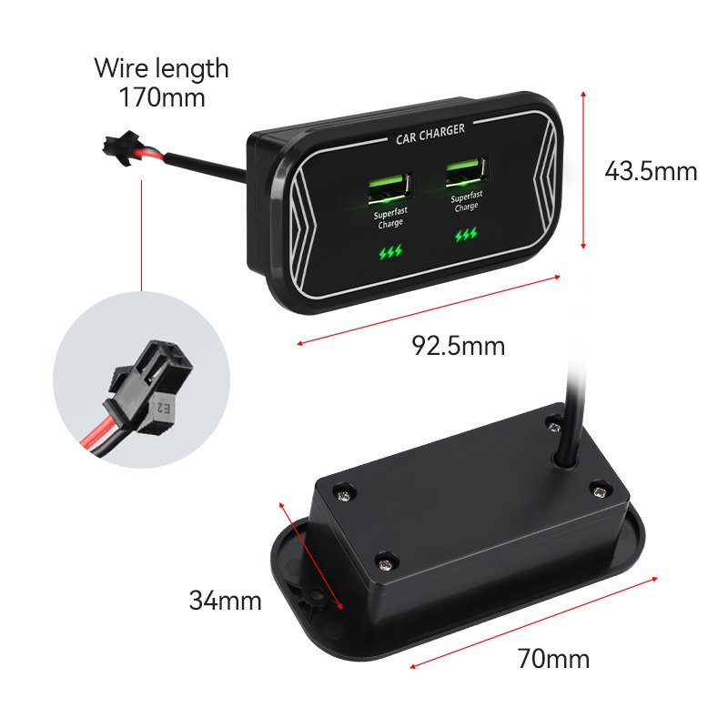 Wholesale Custom Oaraimo Auto Usb Stick Charger for Bus Modified Car Charger
