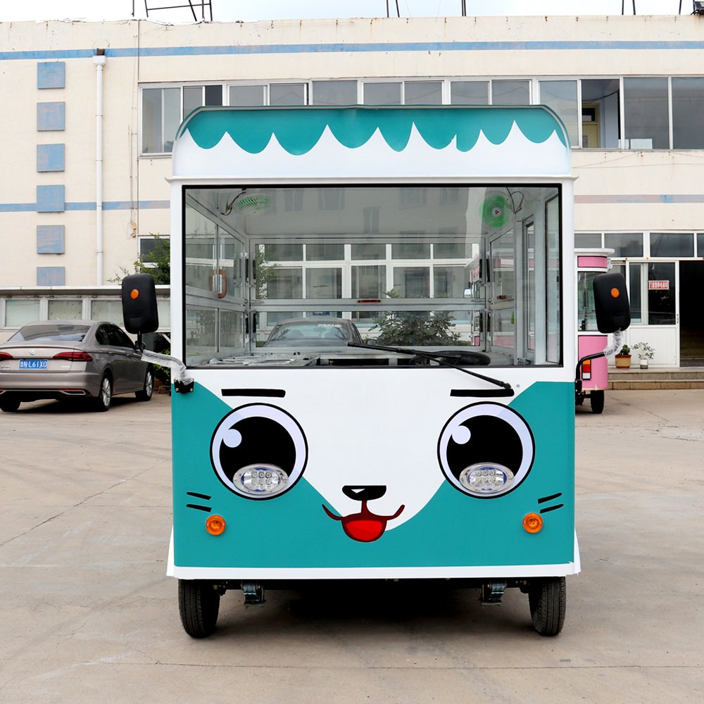 Motor Food Truck Bus Electric Ice Cream Car Electric Food Truck Van Kitchen for Sale Thailand