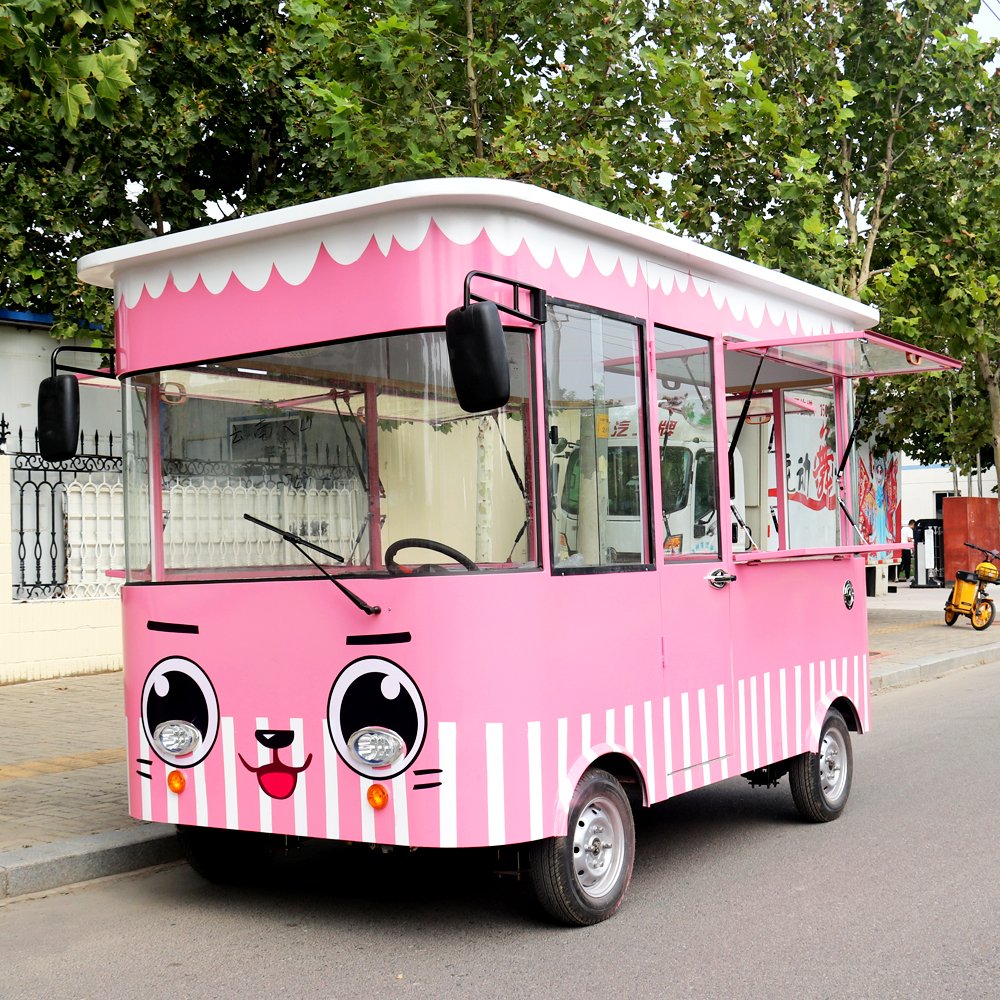 Motor Food Truck Bus Electric Ice Cream Car Electric Food Truck Van Kitchen for Sale Thailand