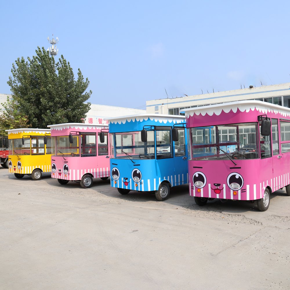 Motor Food Truck Bus Electric Ice Cream Car Electric Food Truck Van Kitchen for Sale Thailand