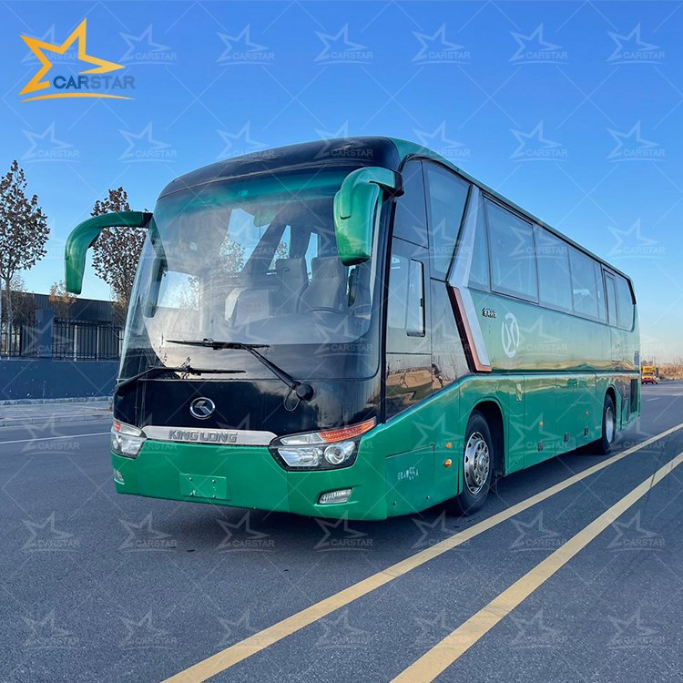 Best Sellers Used Kinglong Coach Bus 58 Seater Passenger Buses and Luxury Coaches with Front Engine for Africa Sale