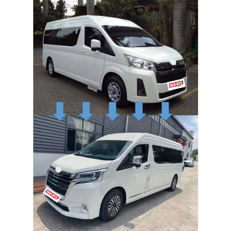 High Quality Old Hiace 2019-2023 Body Kit Upgrade to New Crowl Bodykit for To-yo-ta Hiace 2019+