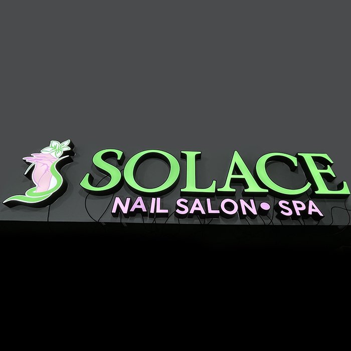 Custom 3D Frontlit Business Signage Pink Red LED Lighted Letter Sign Store Front Advertising Decoration Made Acrylic Companies