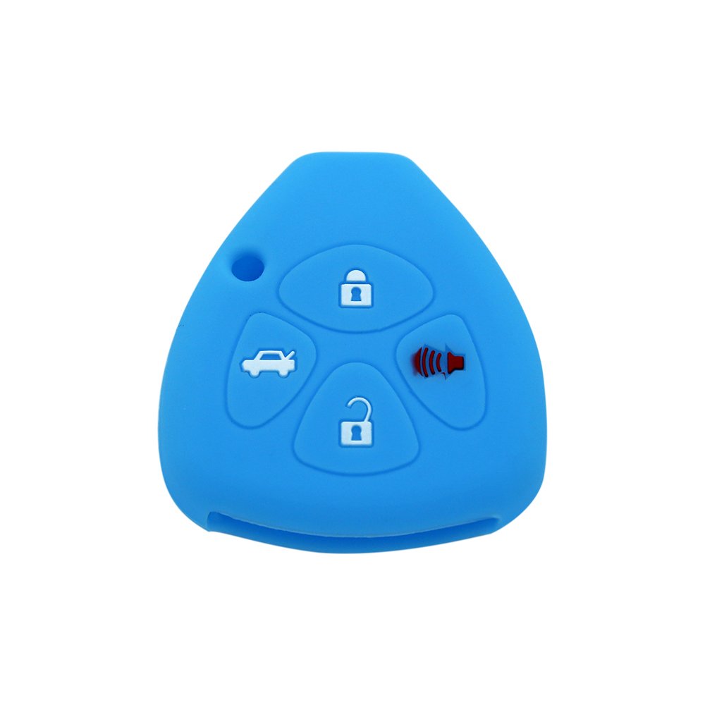 Custom High Quality Multiple Color Options Silicone Smart 4 Buttons Car Key Cover