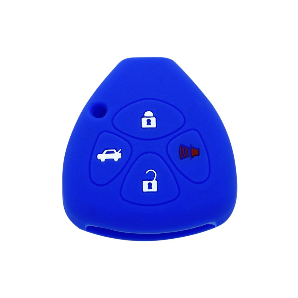 Custom High Quality Multiple Color Options Silicone Smart 4 Buttons Car Key Cover