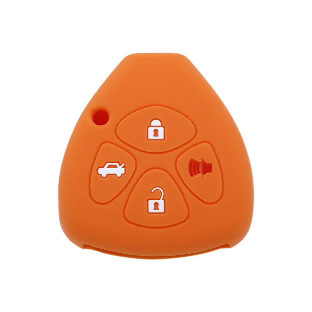 Custom High Quality Multiple Color Options Silicone Smart 4 Buttons Car Key Cover