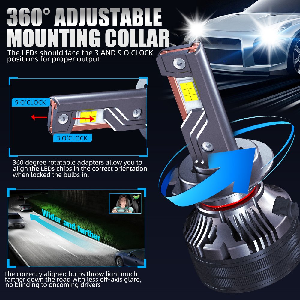 POPNOW 200W 30000LM Super Bright Car Led Lights Luces 9005 9006 H7 H11 H4 Led Headlight Bulbs for Cars