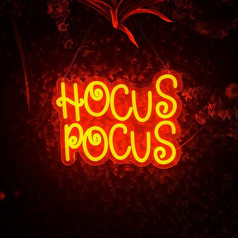 JAGUARSIGN Manufacturer Custom Happy Halloween Party Neon Sign Decorative Resin Cast Neon Sign Halloween