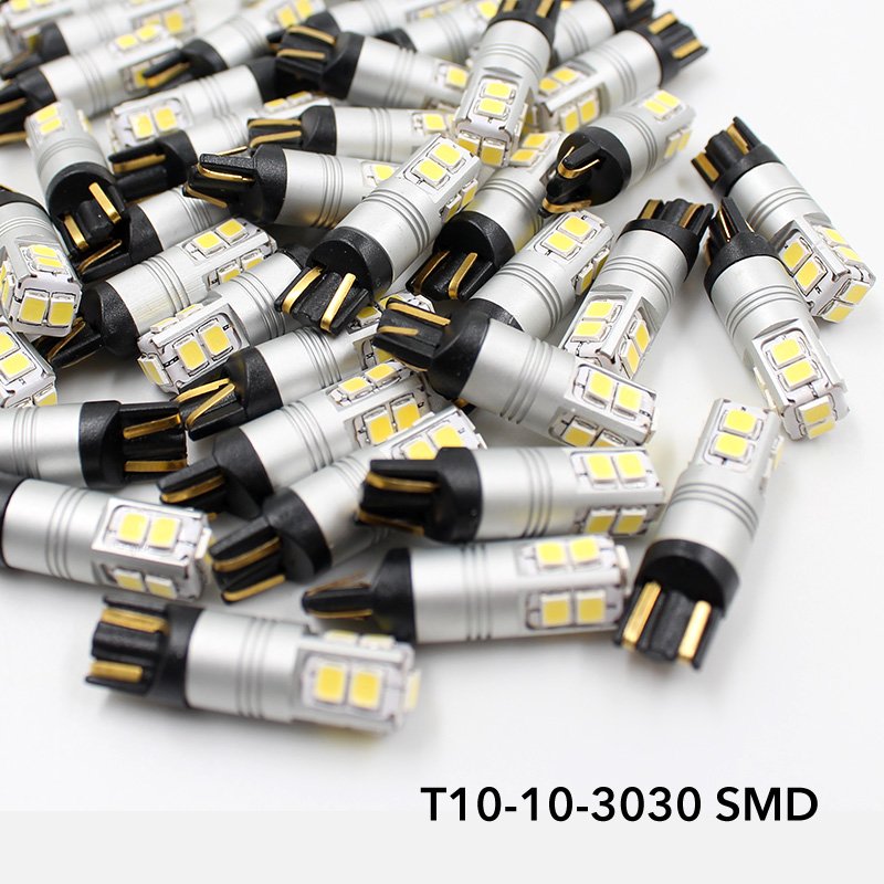 JG T10 W5W 194 Leds 12V 24V Led Light 10SMD 3030 Chips 6000k White Stock for Cars and Trucks Car Interior Led Light