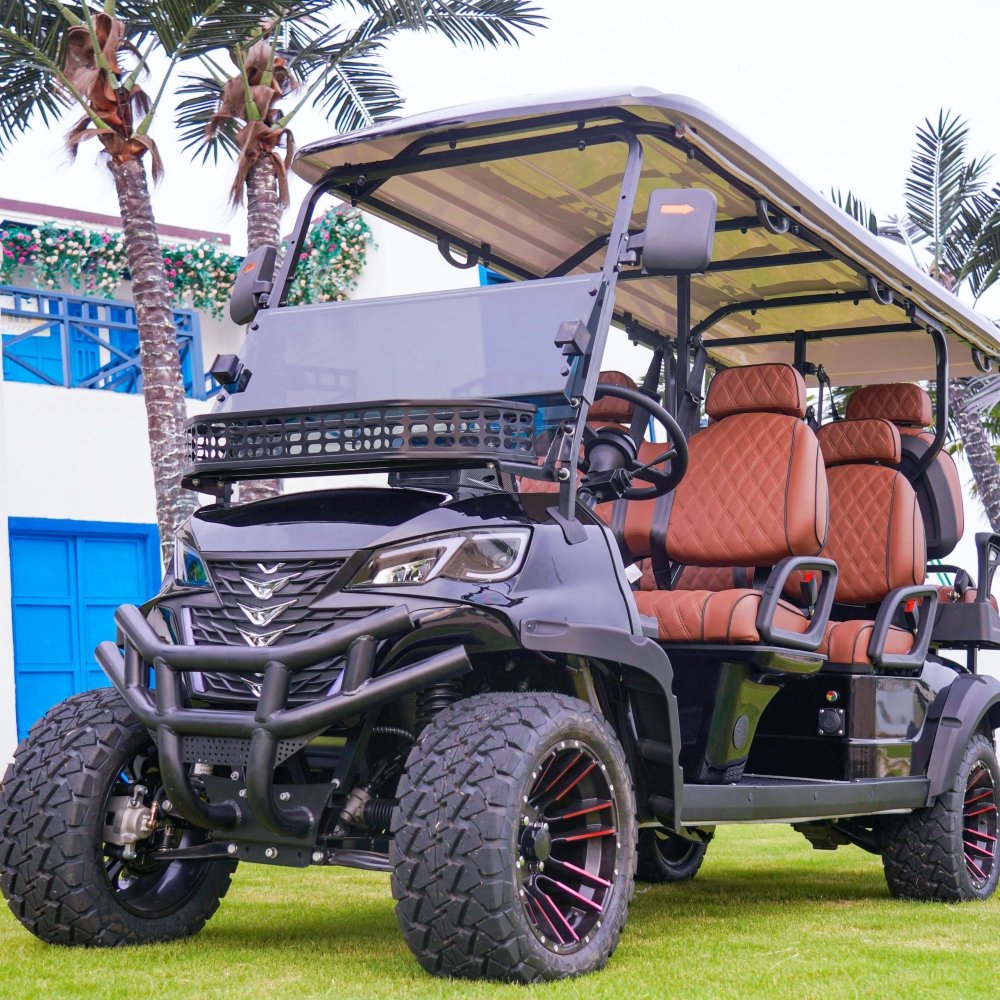 Brand New Design Factory 2+2 Seat Sightseeing Bus Club Cart Electric Golf Buggy Hunting Car with CE DOT