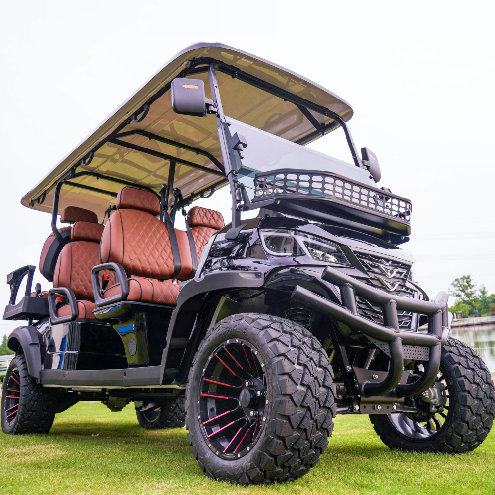 Brand New Design Factory 2+2 Seat Sightseeing Bus Club Cart Electric Golf Buggy Hunting Car with CE DOT