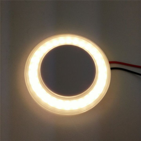 Round LED Surface Mounting Car Van Bus Interior Ceiling Dome Roof Light 12V/3W for Marine/ Boat/ RV / Trailer