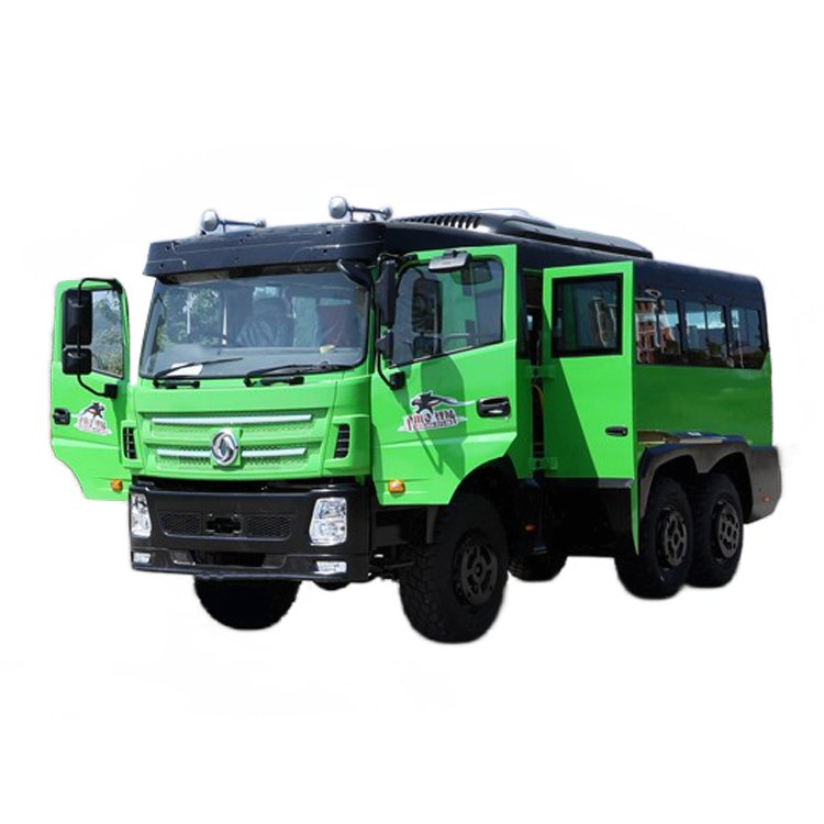 Chinese Luxury Dongfeng Coach Bus 25 Seats Cummins Euro 2 Six-Wheel Drive Tour Buses Manual Gear Box Truck