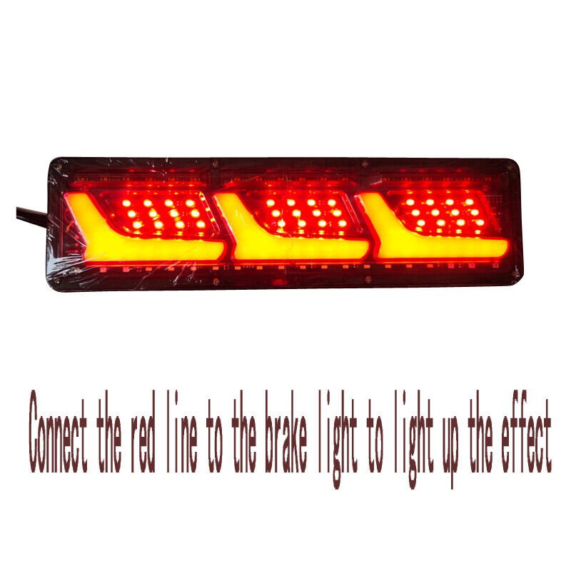 Universal 12V 24v Turn Stop Reverse Brake Running RV Truck Trailer Tail Light