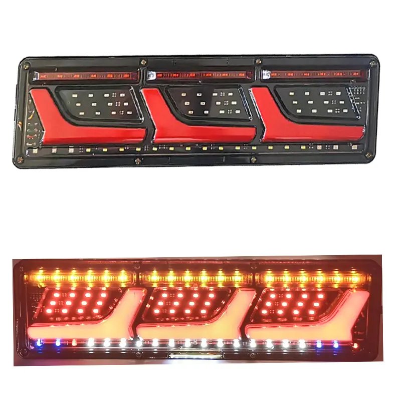 Universal 12V 24v Turn Stop Reverse Brake Running RV Truck Trailer Tail Light
