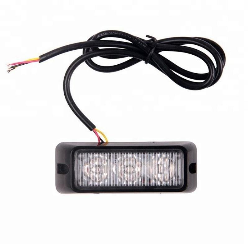 3LEDs Waterproof Universal Car Flashing Led Warning Lights Emergency Led Flash Light 12V Mini Strobe Light for Truck