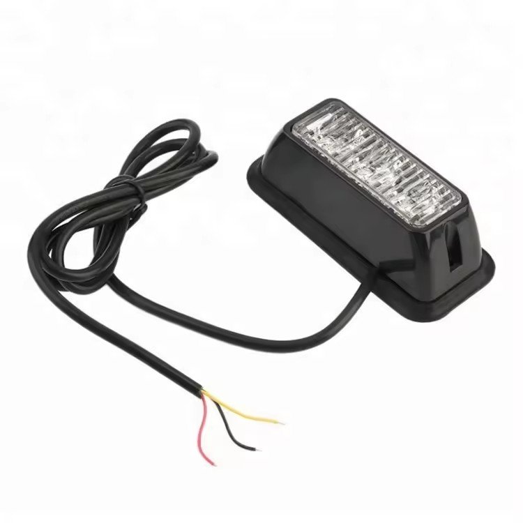 3LEDs Waterproof Universal Car Flashing Led Warning Lights Emergency Led Flash Light 12V Mini Strobe Light for Truck