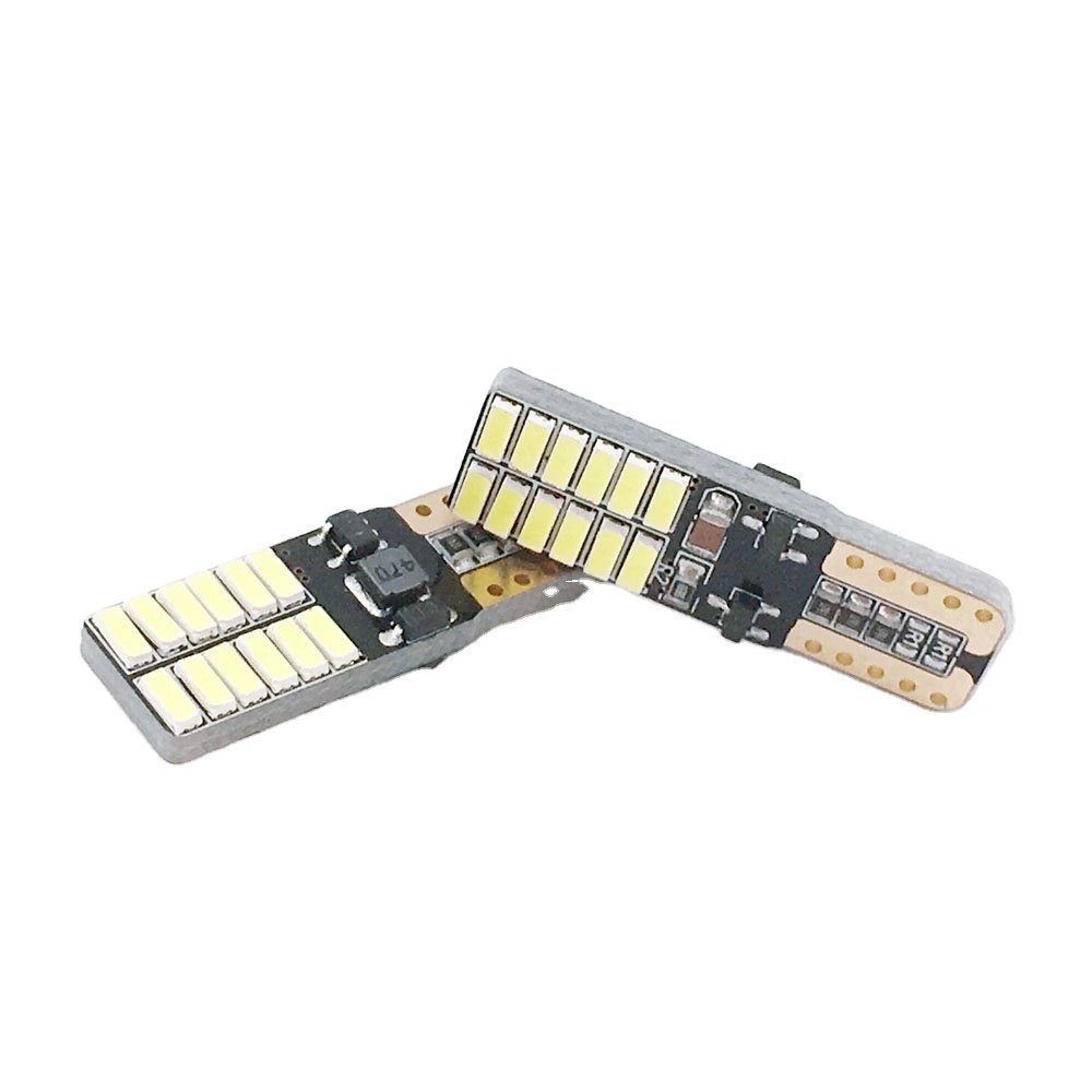 Raych Factory LED Bulb T10 24SMD4014 Reading Lights Turn signal Error Free Canbus Led Car Light Small Size Bulbs