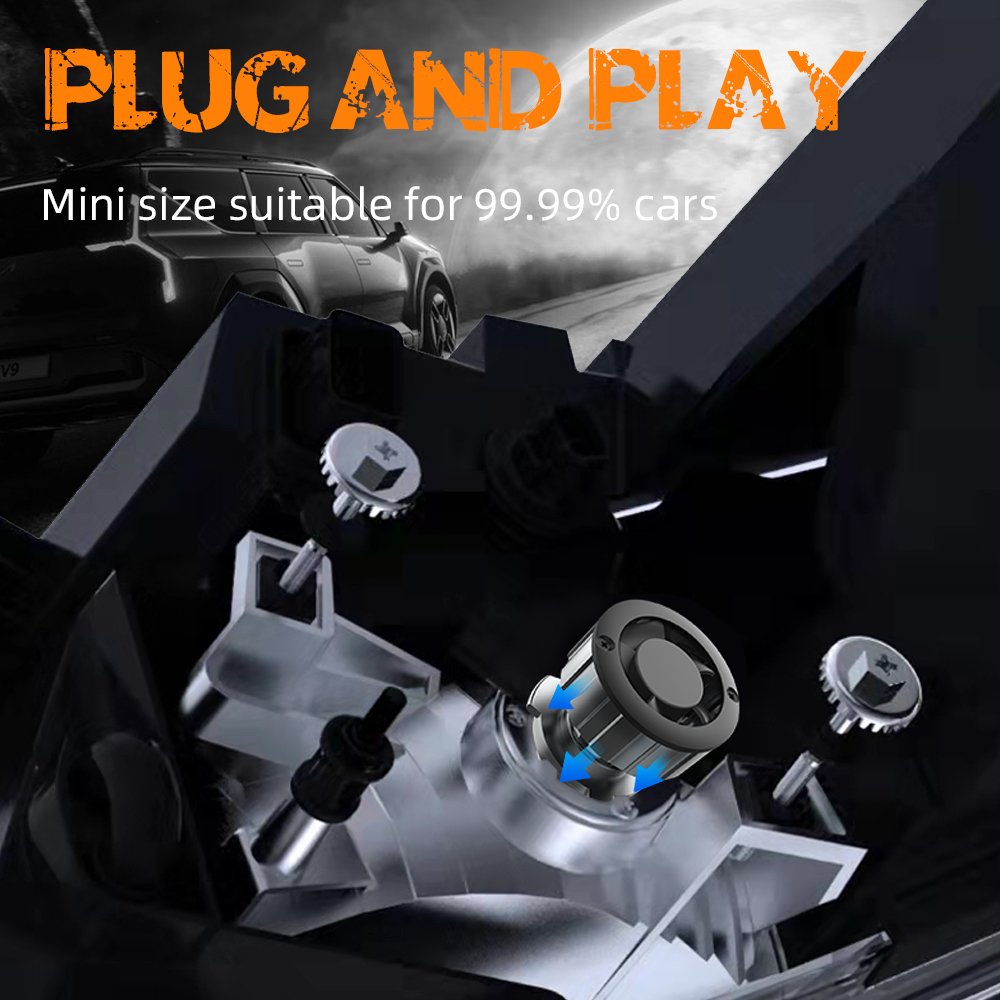 AKE V20S 3 Color and Flashing Led for Car High Powerful Driver Headlights for Car H4 H7 H11 9005 9006 Led Lights for Cars