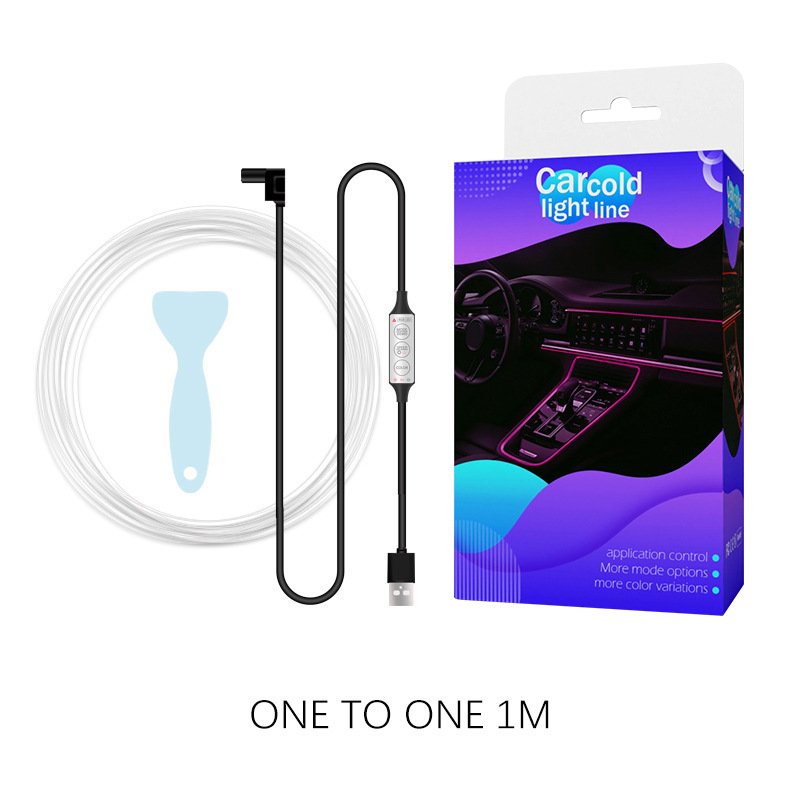 Yosovlamp New EL Edge Colorful Automotive Atmosphere LED Interior RGB Luminescent Line Door Seam Light Strip