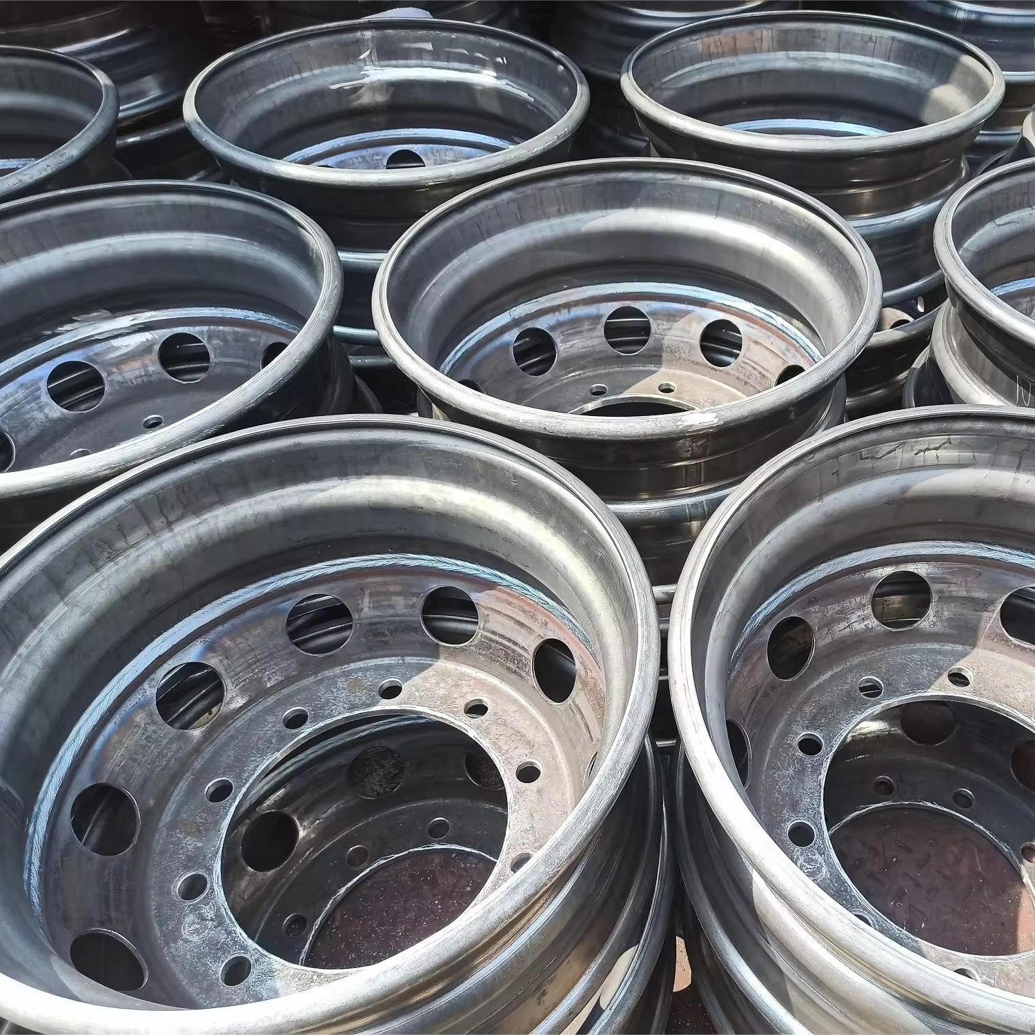 9.00X22.5 Bus and Semi Truck Chrome Steel Disc Spoke Wheels Rims