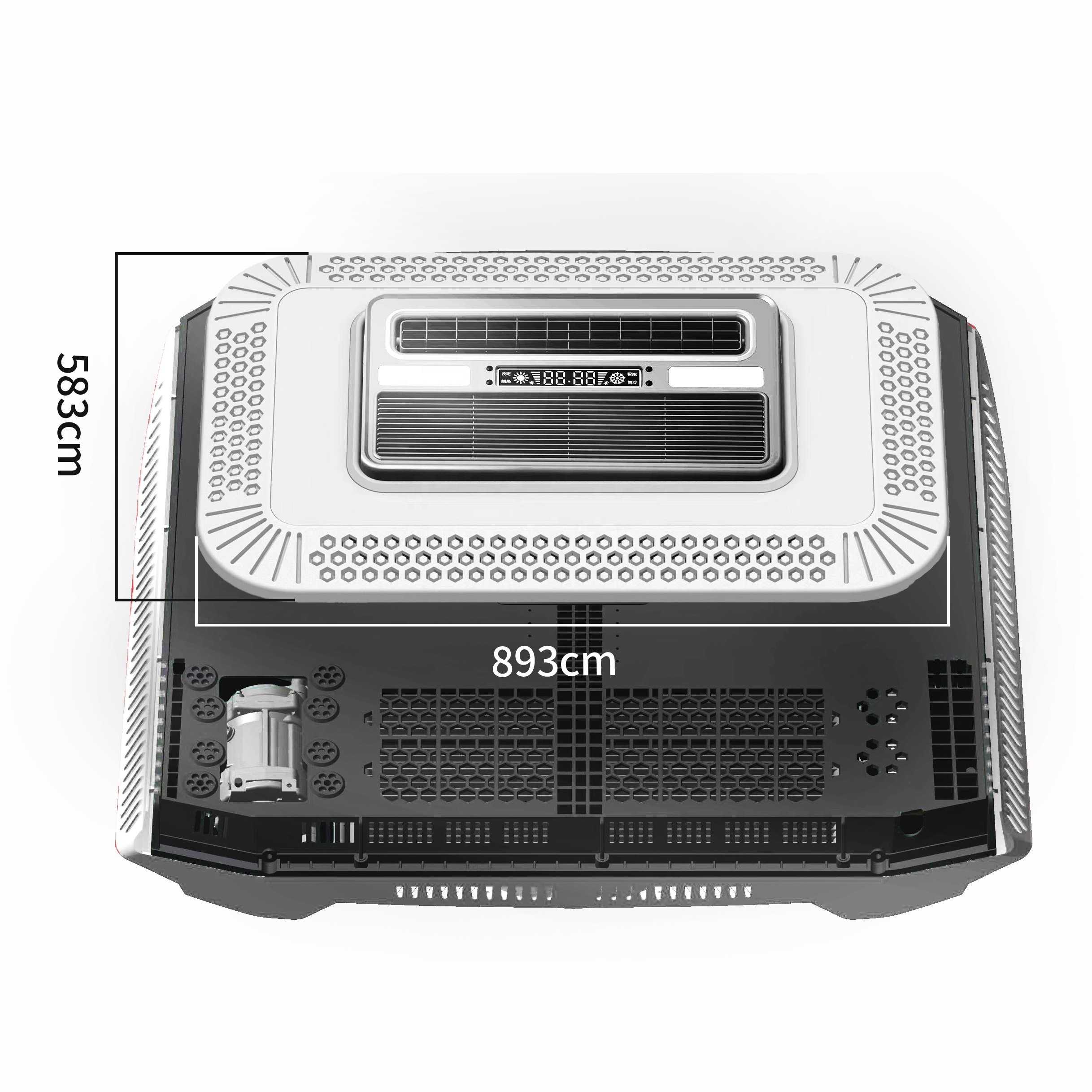 AC.161.096 Roof Top 24V 12V Air Conditioner for Car Bus Truck Camping Vans RV Electric Parking Cooler Air Conditioning System