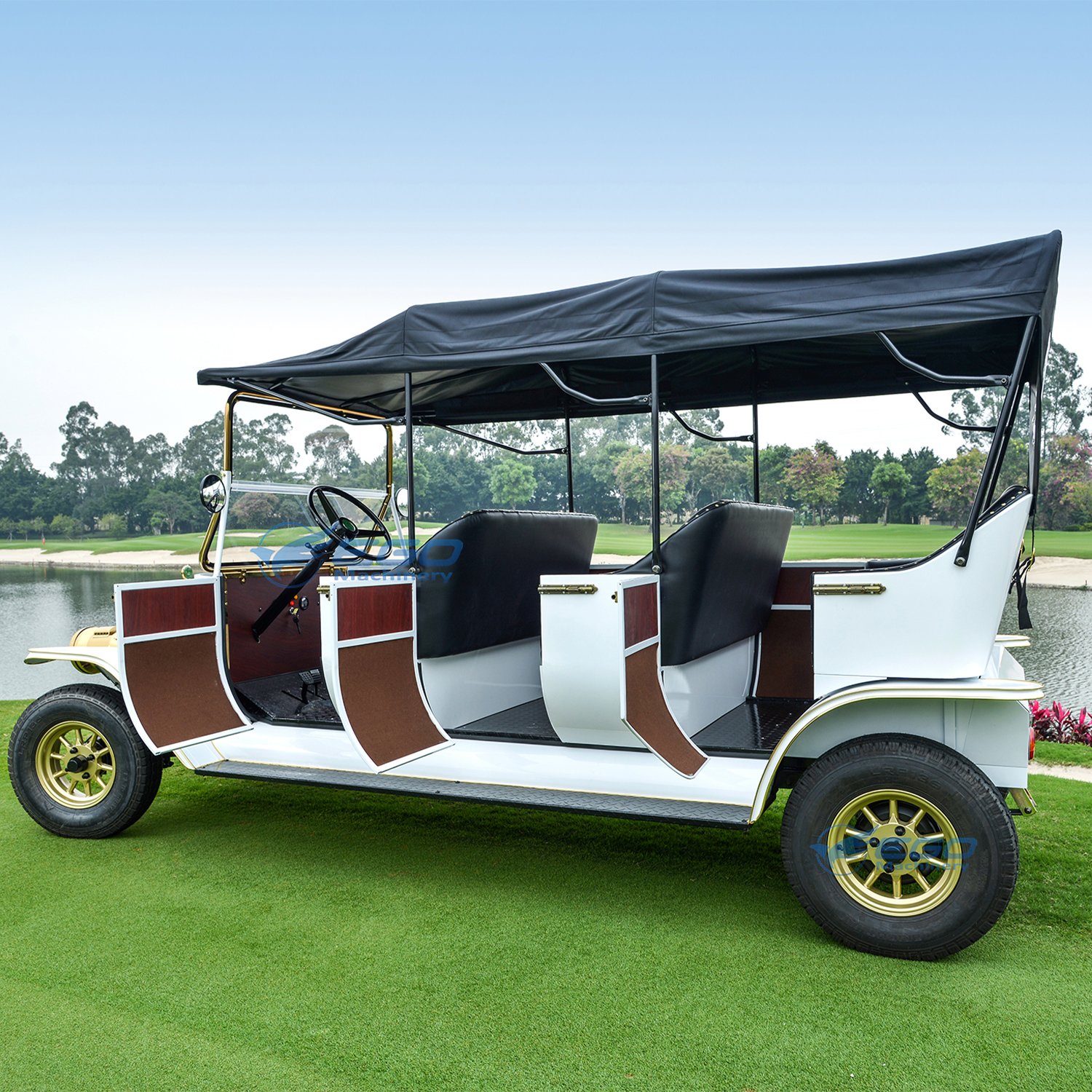 Classic Vintage Electric Vehicle for 4-5 People AC Motor Golf Carts CE Certified Sightseeing Bus & Car