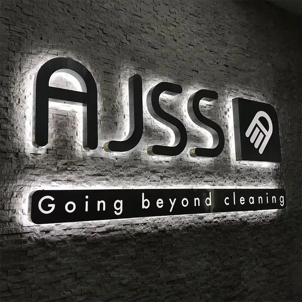 DS Sign 3D Metal Letters and Numbers Small Stainless Steel logo for Business Backlit Sign