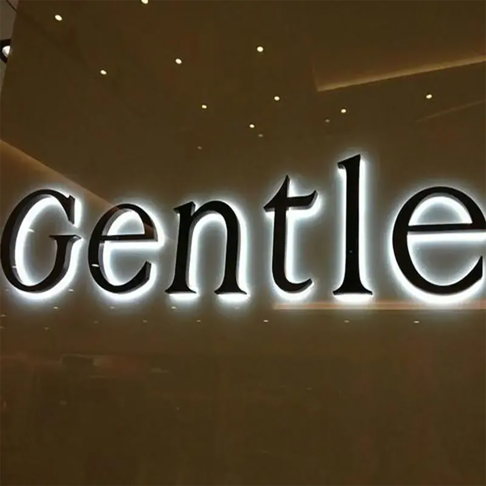 DS Sign 3D Metal Letters and Numbers Small Stainless Steel logo for Business Backlit Sign