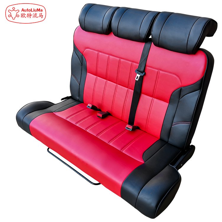 AutoLiuMa Folding Sport Car Seats PU Leather Rear Seat Conversion for BJ40 Jeep Wrangler Jeep Wrangler Leather Rear Seat
