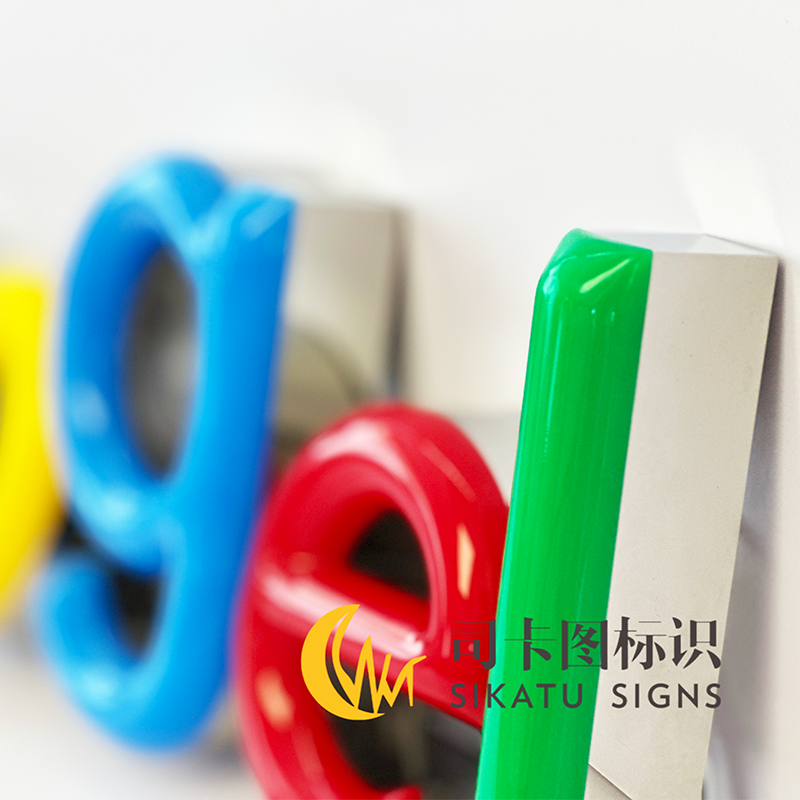High Quality Custom 3D Letter Sign Stainless Steel Fronlit R G B Color Shop Board Epoxy Resin Channel Letter Sign