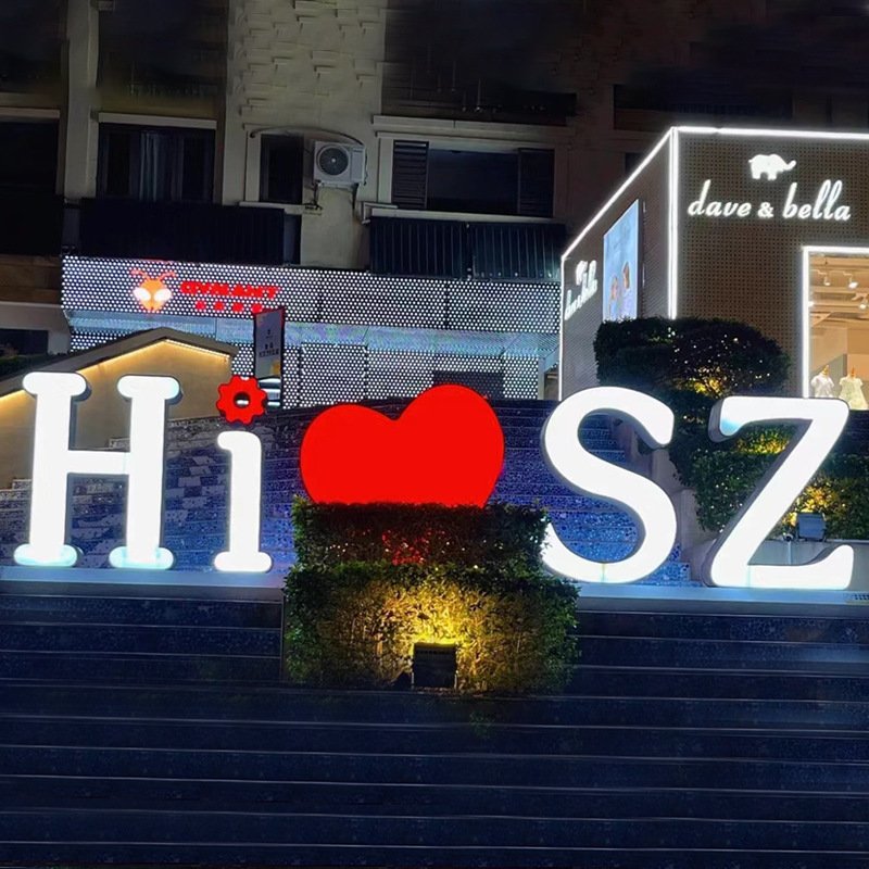 Hot Selling Storefront Signs Price Lightbox LED Signboard Acrylic Letter Signs Stroefront LED Sign Lights