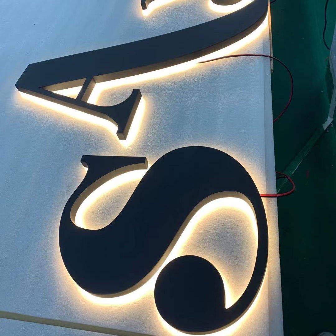 Business Shop Signs Company 3D Acrylic Logo Custom Led Channel Letters Metal Backlit Signs Store Outdoor Advertising Shop Signs