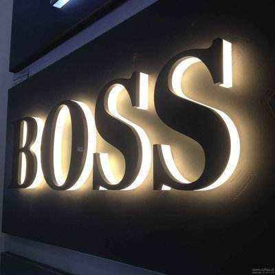 Business Shop Signs Company 3D Acrylic Logo Custom Led Channel Letters Metal Backlit Signs Store Outdoor Advertising Shop Signs