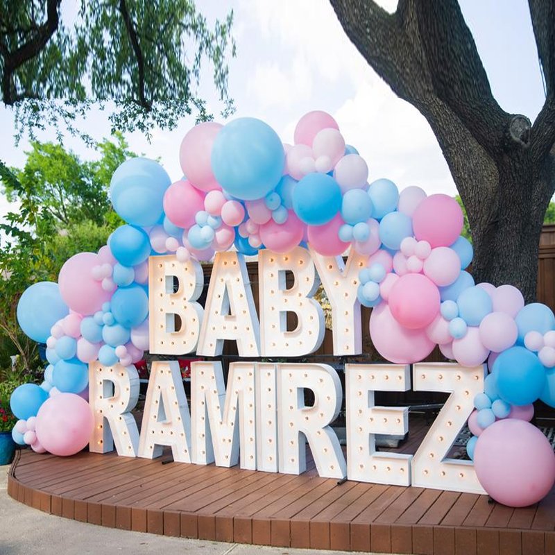 Outdoor Holidays Party Decoration Led RGB 4ft Big Marquee Letter Lights Giant Light up Letters for Event Party Supplies