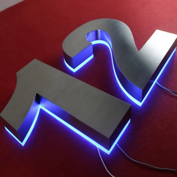 Weatherproof Custom 3D Backlit Acrylic Metal Signage Channel Letter LED Illuminated Sign for Shop Lighting Sign
