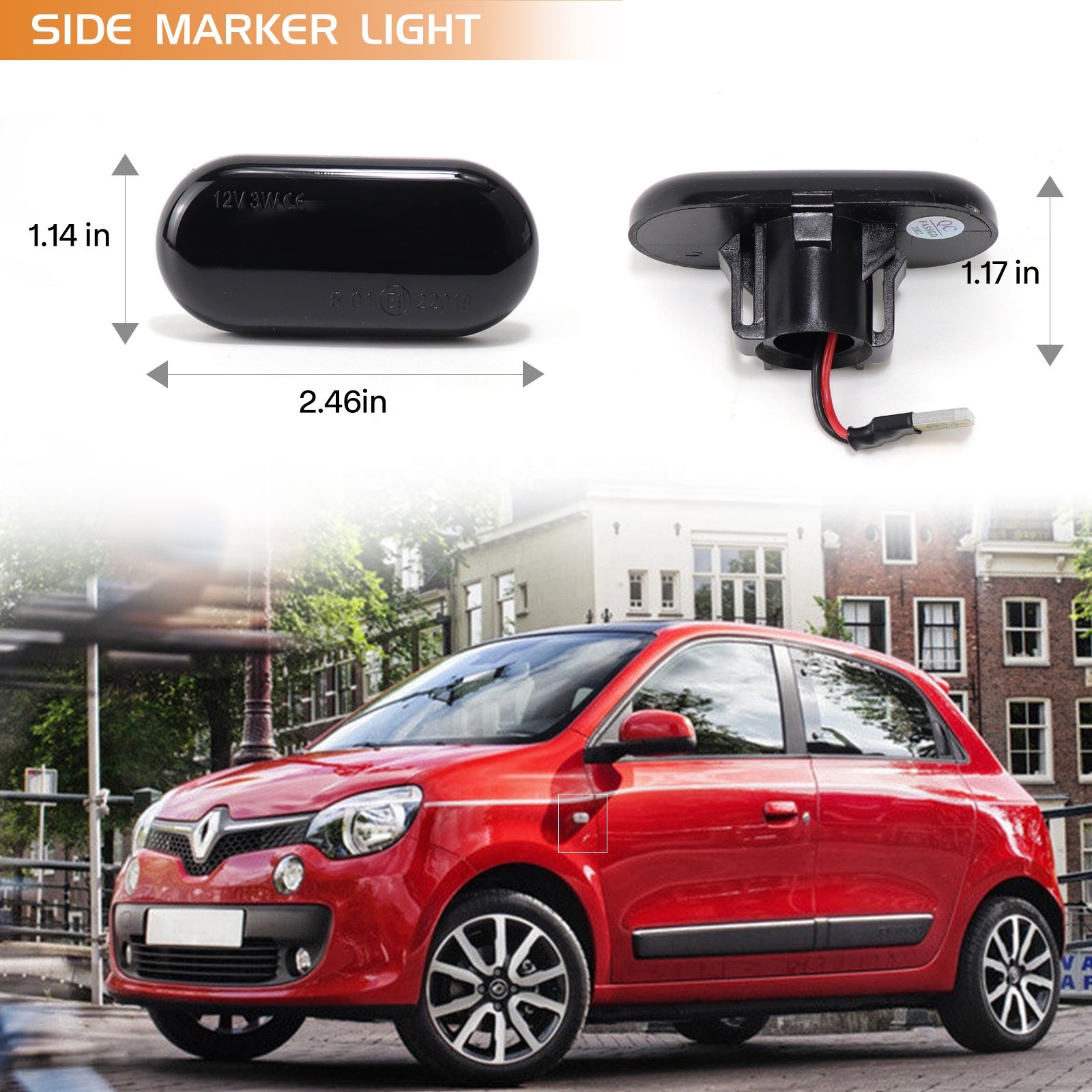 New LED Dynamic Side Marker Signal Lights for Renault Megane 1 Clio1 2 Kangoo Nissan OPEL Sequential Blinker Indicators Lamps