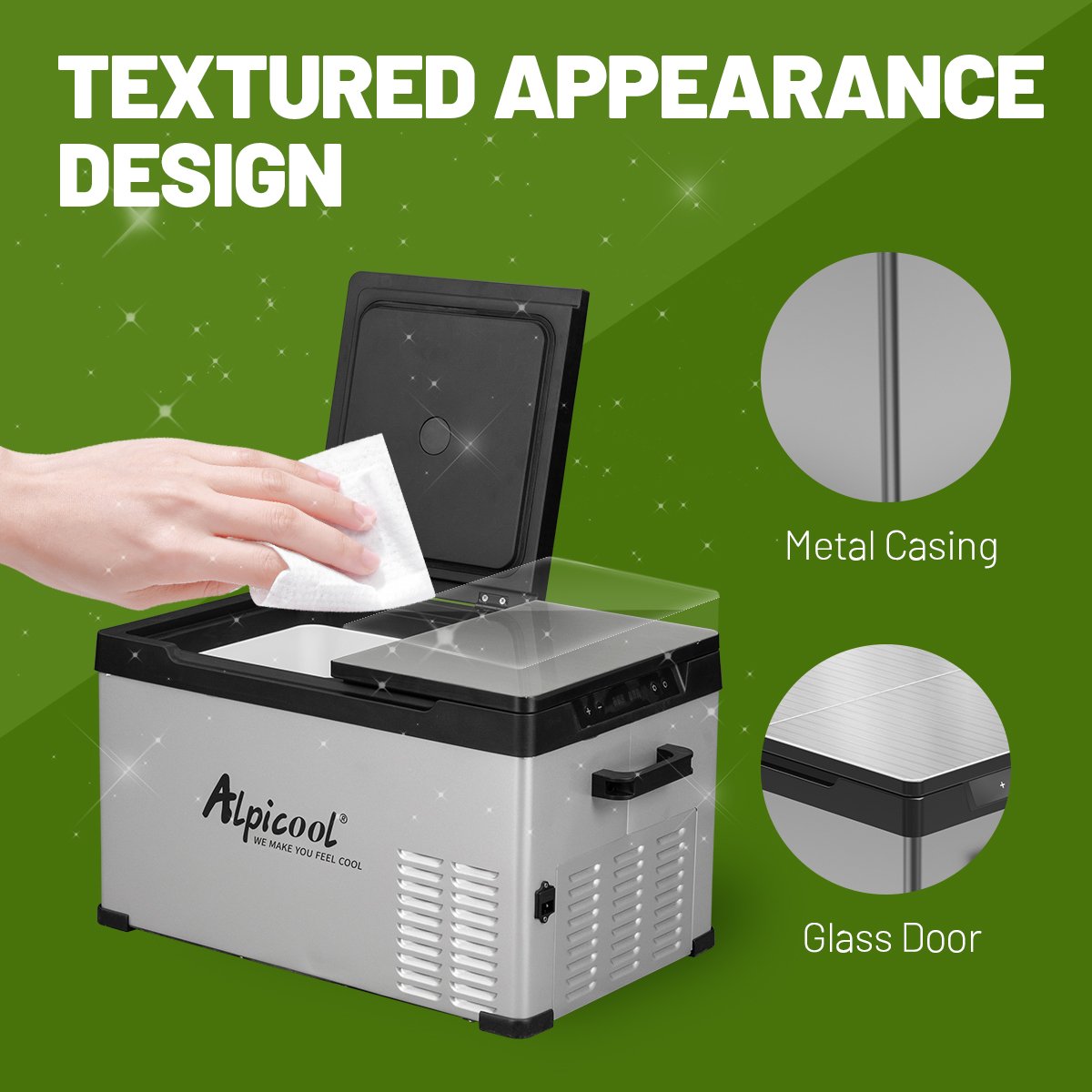 CD45 Portable Electronic Control Camping Mobile Car Fridges Temperature Controlled Car Starter Mini Refrigerator