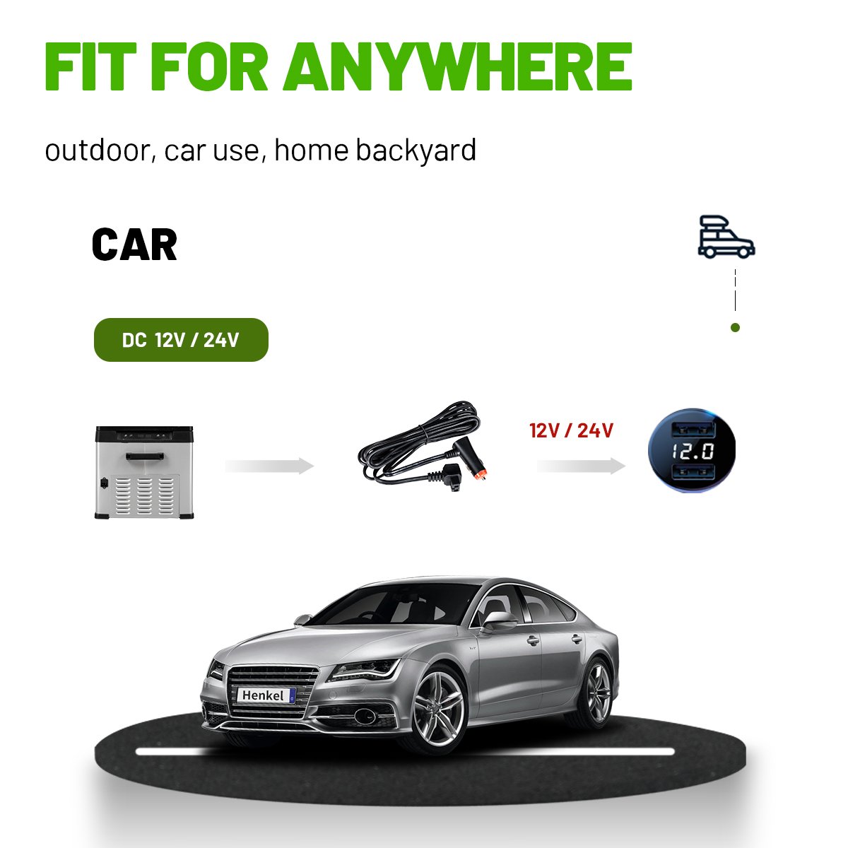 CD45 Portable Electronic Control Camping Mobile Car Fridges Temperature Controlled Car Starter Mini Refrigerator