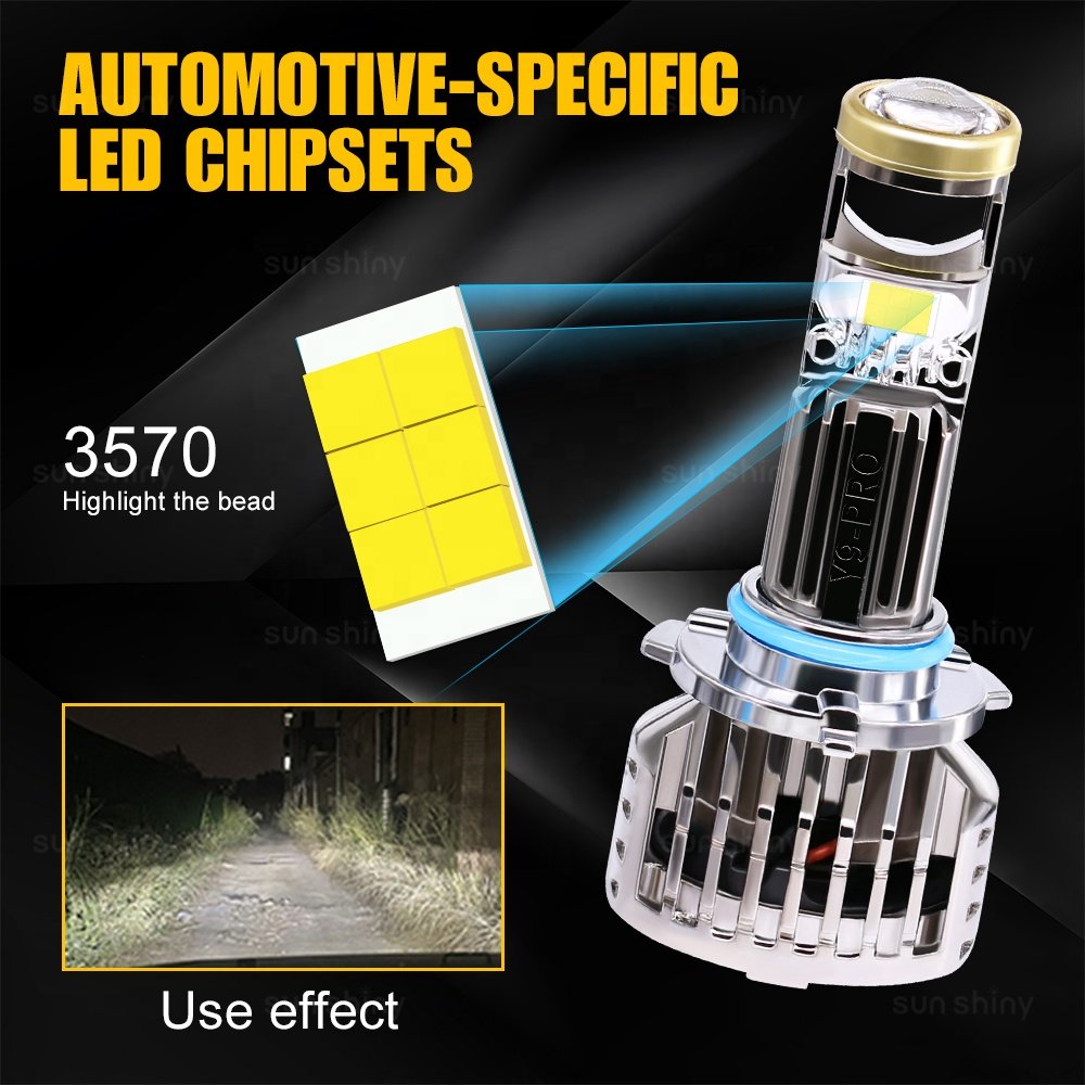 Factory Direct Sales 9006 Automotive Light Faro Para Car LED Lights for Car Focos Halogen & Xenon Headlights 9006 Led Headlight