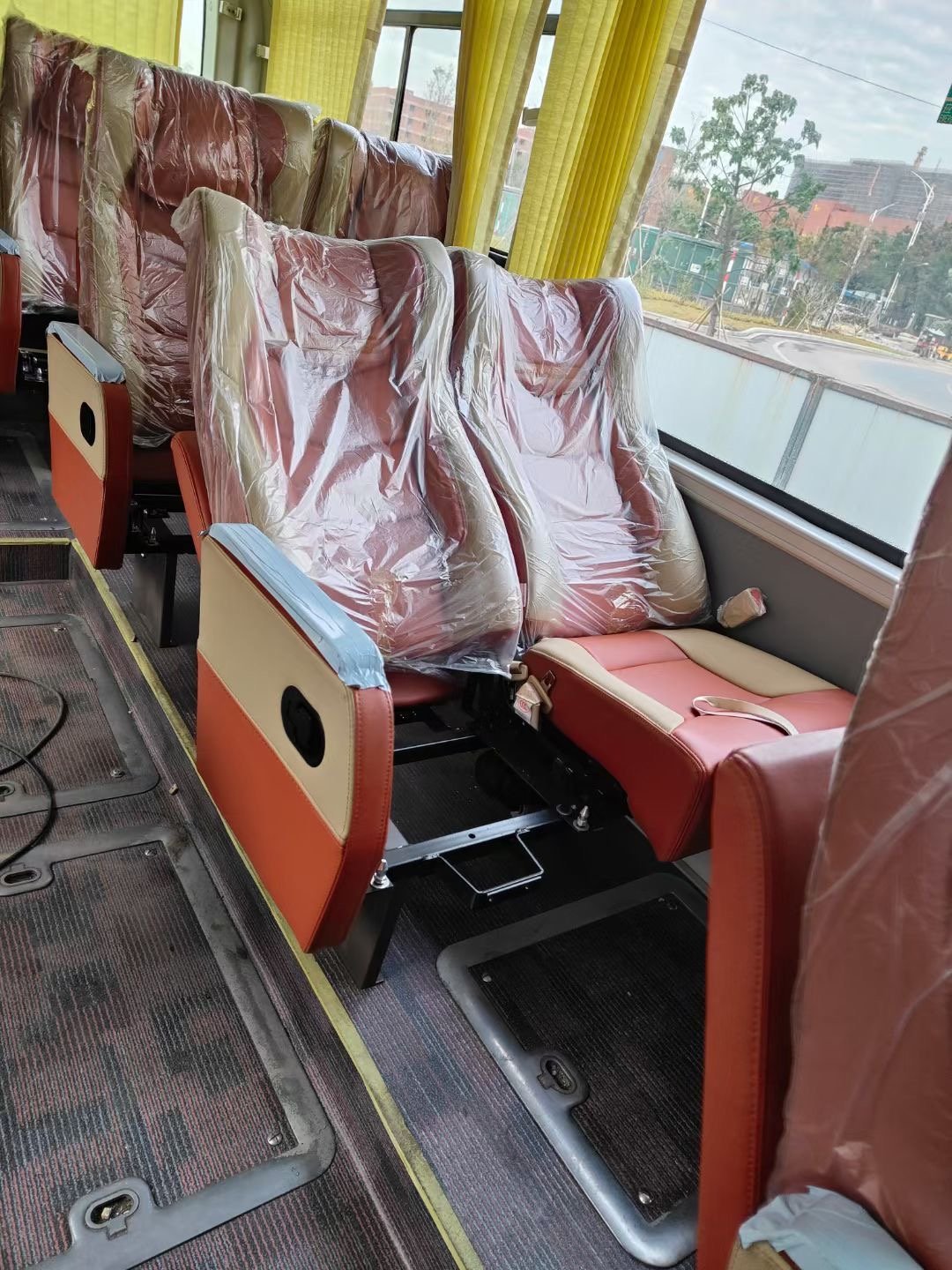 New Arrival Car Interior Custom Bus Accessories Van Small Urban coach Bus Seats with Rear Back Table City Minibus Seat for Sale
