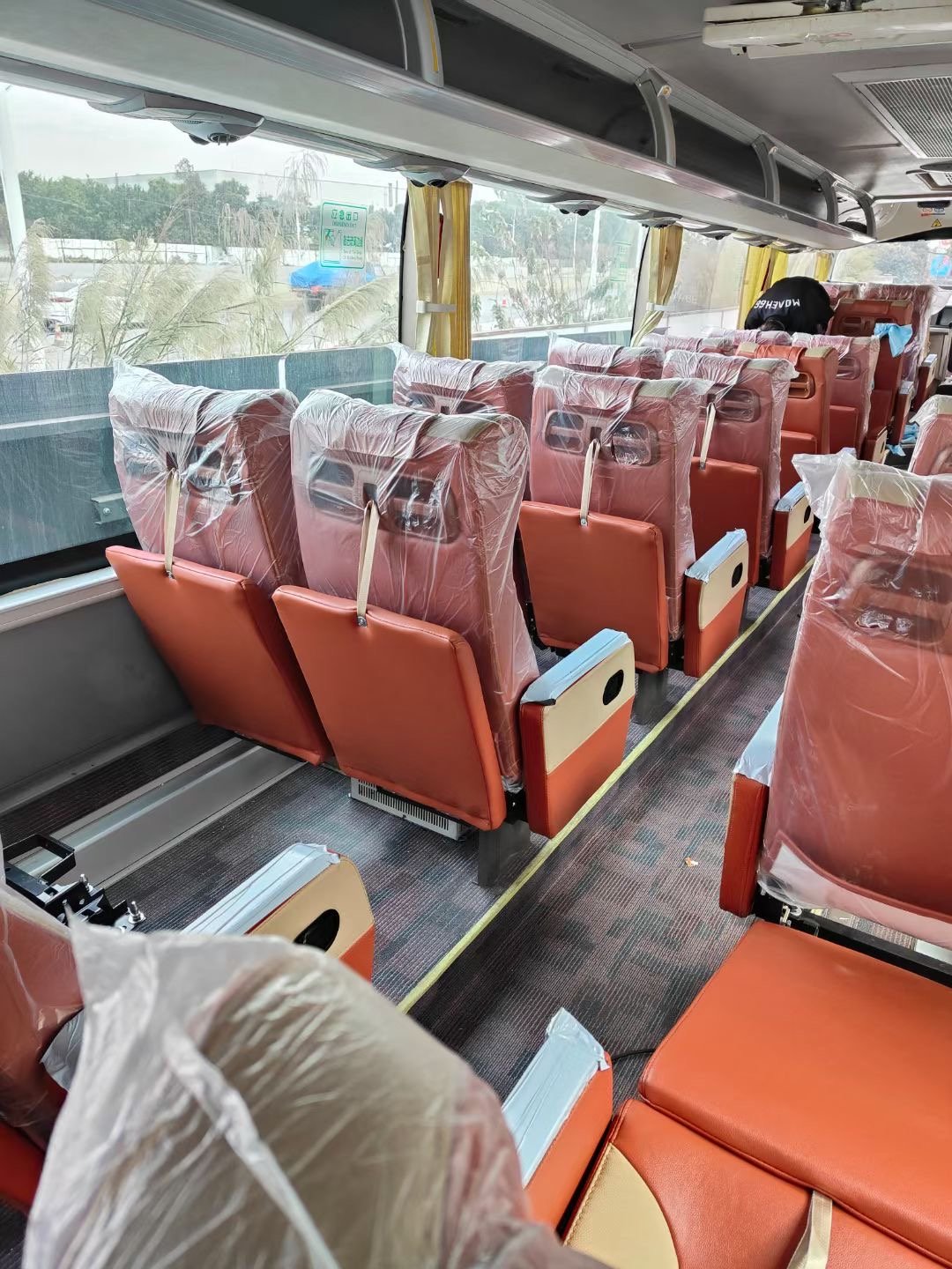 New Arrival Car Interior Custom Bus Accessories Van Small Urban coach Bus Seats with Rear Back Table City Minibus Seat for Sale