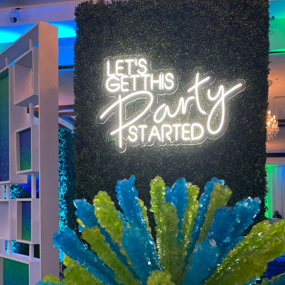 Custom Wedding Party Neon Sign Acrylic Electronic Signs Wedding Ceremony Party Lighting up Sign for Party Decoration
