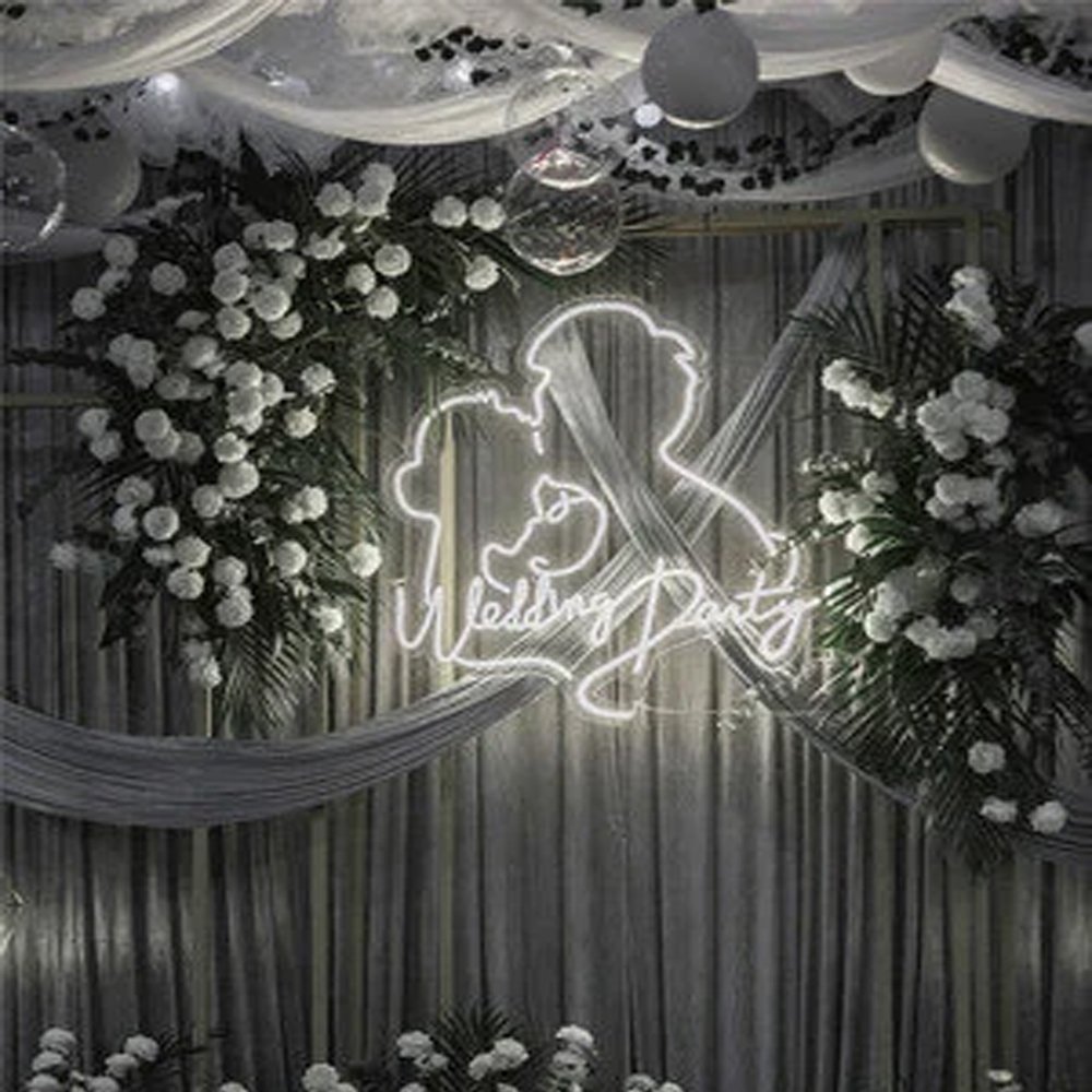 Custom Wedding Party Neon Sign Acrylic Electronic Signs Wedding Ceremony Party Lighting up Sign for Party Decoration
