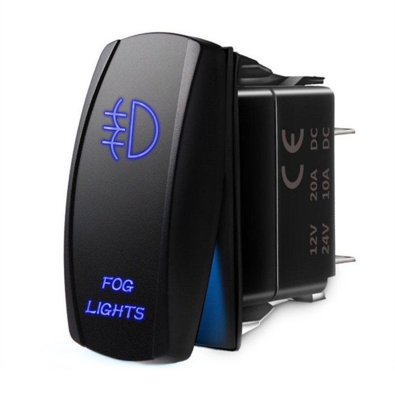 12v Dc Jack Socket with Dc Rocker Switch Laser Design ON-OFF Rocker Switch for Carling Boat