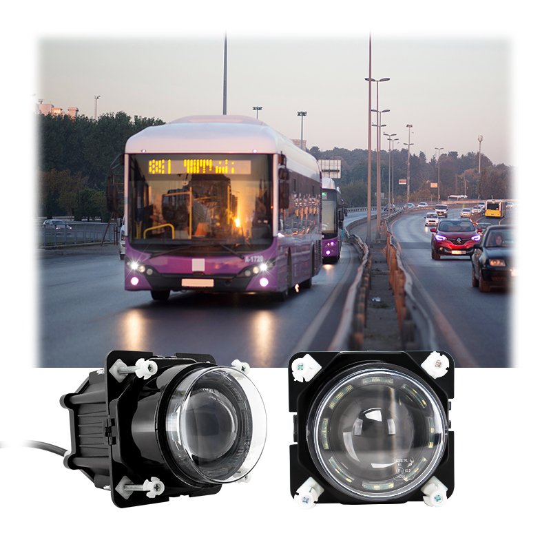 Tuff Plus 3.5inch Bus Headlight Custom Led Headlights Daymaker Drl Bus Tractor Motorcycle LED Headlamp