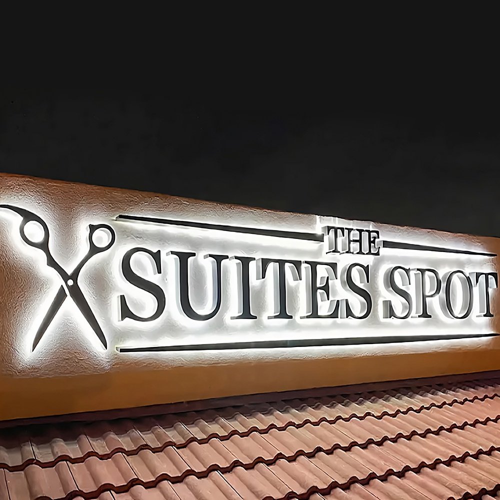 Company office backlit custom logo 3d sign board led letters custom logo sign led illuminated sign for business store