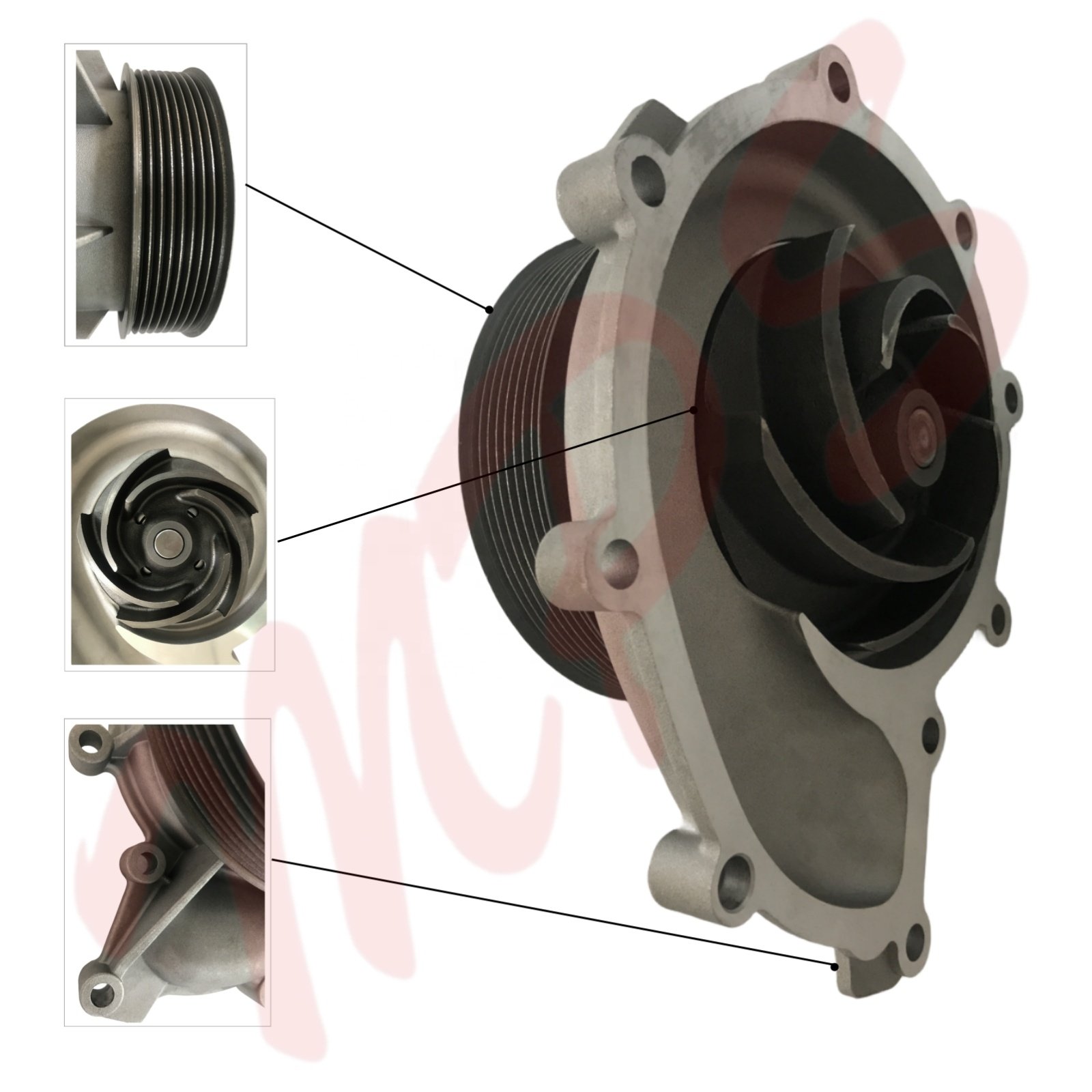 Truck Diesel Engine Water Pump for SCANIA P G R T Series OE 10570951 1353072 1450153 1570955