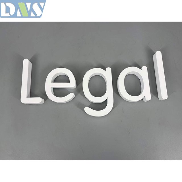 Led Display Signs 3d Acrylic Letters 3d Letter Sign White Paint Stainless Steel with High Quality